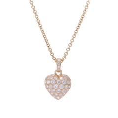 カルティエ パヴェハート ネックレス ゴールド B9001100 K18イエローゴールド YG レディース ジュエリー 【中古】【jewelry】