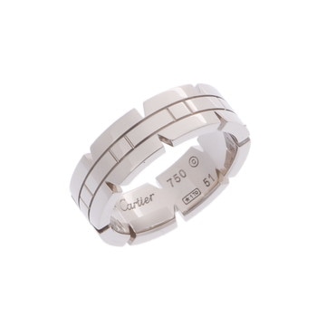 カルティエ タンクフランセーズ リング #51 シルバー K18ホワイトゴールド WG レディース ジュエリー 【中古】【jewelry】