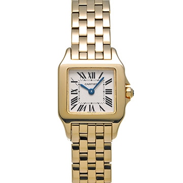 カルティエ サントス ドゥモワゼルSM W25063X9 シルバー レディース 時計 【中古】【wristwatch】