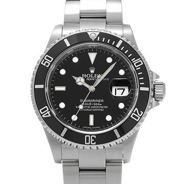 ロレックス サブマリーナ デイト 16610 ブラック メンズ 時計 【中古】【wristwatch】