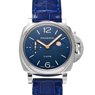 パネライ ルミノール ドゥエ ルナ PAM01179 ブルー メンズ 時計 【中古】【wristwatch】