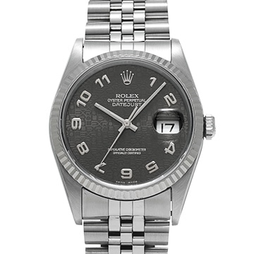 ロレックス デイトジャスト 16234 グレーコンピュータ メンズ 時計 【中古】【wristwatch】