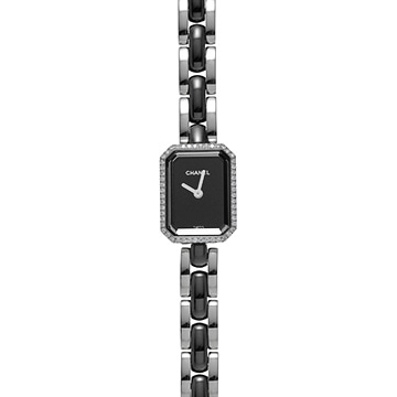 シャネル プルミエール セラミック H2163 ブラックラッカー レディース 時計 【中古】【wristwatch】
