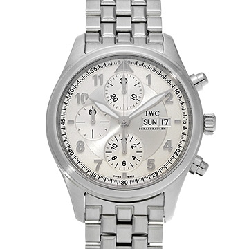 IWC パイロットウォッチ クロノグラフ スピットファイア IW371705 シルバー メンズ 時計 【中古】【wristwatch】