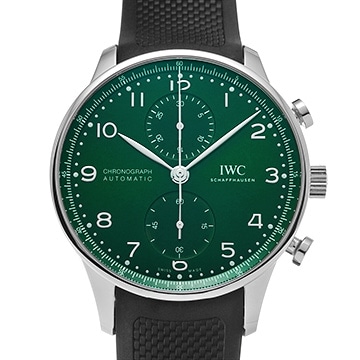 IWC ポルトギーゼ クロノグラフ IW371615 グリーン メンズ 時計 【中古】【wristwatch】