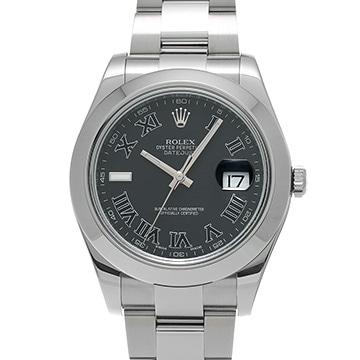 ロレックス デイトジャストII 116300 ブラック メンズ 時計 【中古】【wristwatch】
