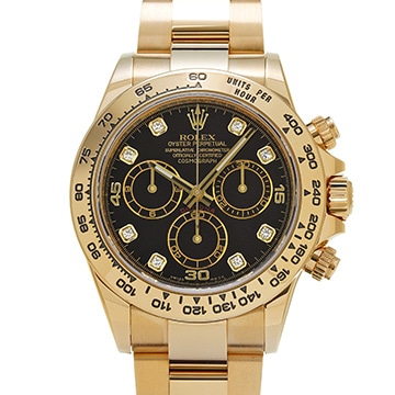 ロレックス コスモグラフ デイトナ 116508G ブラック/ダイヤモンド メンズ 時計 【中古】【wristwatch】