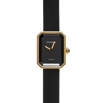 シャネル プルミエール リボン H6125 ブラックラッカー レディース 時計 【中古】【wristwatch】