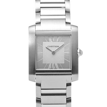 カルティエ タンク フランセーズ MM WSTA0086 シルバー レディース 時計 【中古】【wristwatch】