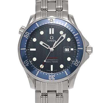 オメガ シーマスター 300 クォーツ 2221.80 ブルー メンズ 時計 【中古】【wristwatch】