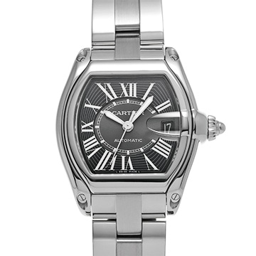 カルティエ ロードスター LM W62041V3 ブラック メンズ 時計 【中古】【wristwatch】