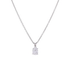 ハリー ウィンストン ペアシェイプ ソリティア ネックレス シルバー PIDPPS005SI Pt950プラチナ レディース ジュエリー 【中古】【jewelry】