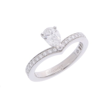 ショーメ ジョセフィーヌエグレットリング #49 シルバー J3OG00 Ptプラチナ レディース ジュエリー 【中古】【jewelry】