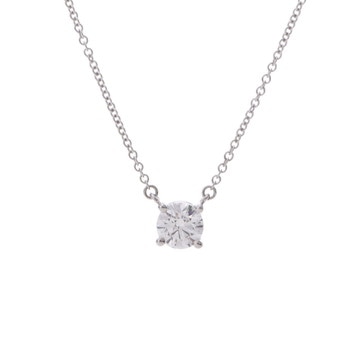 ティファニー ソリティア ネックレス シルバー Pt950プラチナ レディース ジュエリー 【中古】【jewelry】