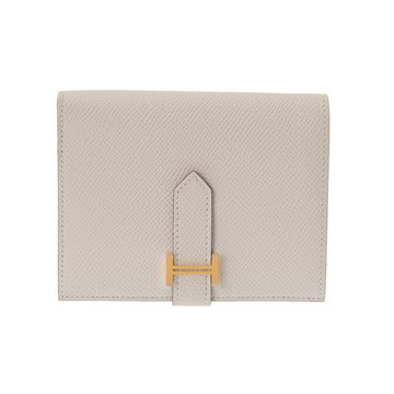 エルメス ベアン コンパクト グリペール ヴォーエプソン ユニセックス 財布 【未使用】【purse】