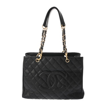 シャネル GST ブラック A50995 キャビアスキン レディース バッグ 【中古】【bag】