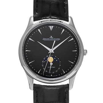 ジャガー ルクルト マスター ウルトラスリム ムーン39 Q1368470 ブラック メンズ 時計 【中古】【wristwatch】