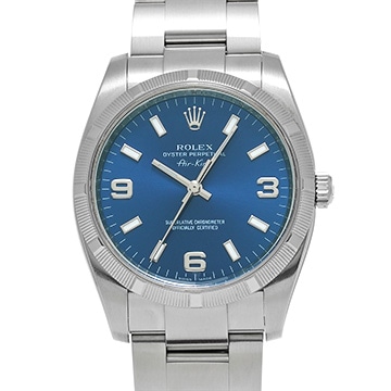 ロレックス エアキング 114210 ブルー メンズ 時計 【中古】【wristwatch】