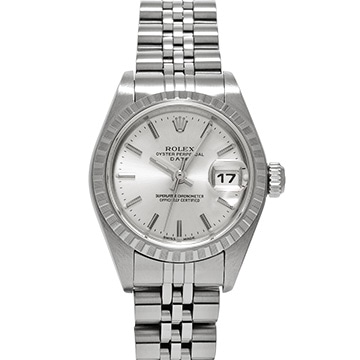 ロレックス オイスターパーペチュアル デイト 79240 シルバー レディース 時計 【中古】【wristwatch】