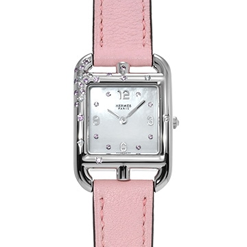 エルメス ケープコッド PM CC1.233 ホワイトシェル/サファイア レディース 時計 【中古】【wristwatch】