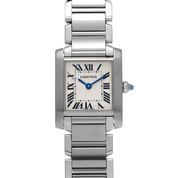 カルティエ タンクフランセーズ SM　 W51008Q3 シルバー レディース 時計 【中古】【wristwatch】