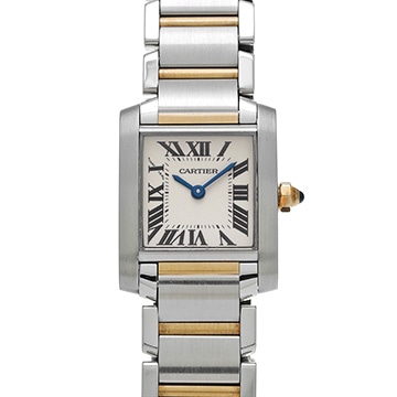 カルティエ タンク フランセーズ SM W51007Q4 シルバー レディース 時計 【中古】【wristwatch】