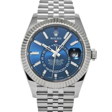 ロレックス スカイドゥエラー 326934 ブライトブルー メンズ 時計 【中古】【wristwatch】