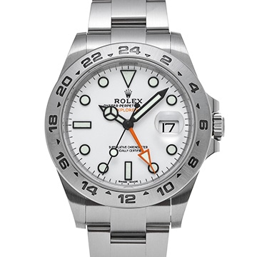 ロレックス エクスプローラーII 216570 ホワイト メンズ 時計 【中古】【wristwatch】