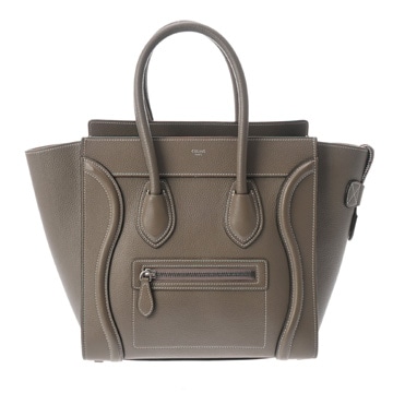 セリーヌ ラゲージ マイクロ スリ 189793DRU 09SO ドラムドカーフ レディース バッグ 【中古】【bag】
