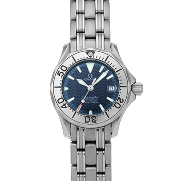 オメガ シーマスター 300 ジャック・マイヨール 1999 2584.80 ブルー レディース 時計 【中古】【wristwatch】