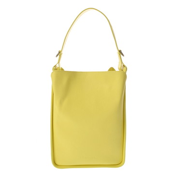 バレンシアガ TOOL 2.0 スモール ノース サウス イエロー 659920 レザー レディース バッグ 【中古】【bag】
