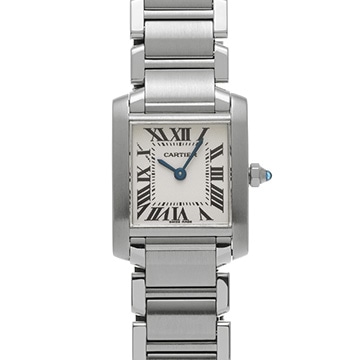 カルティエ タンクフランセーズ SM　 W51008Q3 シルバー レディース 時計 【中古】【wristwatch】