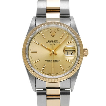 ロレックス オイスターパーペチュアル デイト 15223 シャンパン メンズ 時計 【中古】【wristwatch】