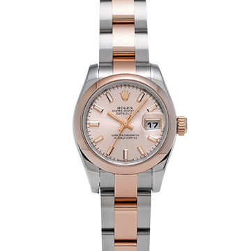 ロレックス デイトジャスト 179161 ピンク レディース 時計 【中古】【wristwatch】