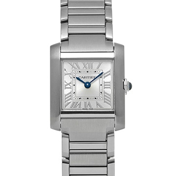 カルティエ タンクフランセーズ SM　 WSTA0065 シルバー レディース 時計 【中古】【wristwatch】