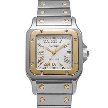 カルティエ サントス ガルベ SM W20045C4 シルバー レディース 時計 【中古】【wristwatch】