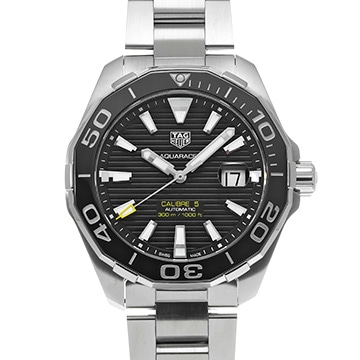 タグ ホイヤー アクアレーサー キャリバー5 WAY201A.BA0927 ブラック メンズ 時計 【中古】【wristwatch】