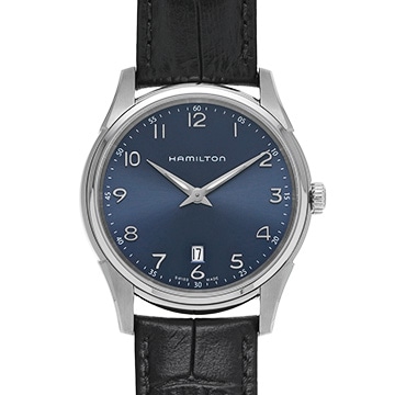 ハミルトン ジャズマスター シンライン クオーツ H38511743 ブルー メンズ 時計 【中古】【wristwatch】