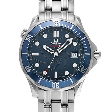 オメガ シーマスター 300 コーアクシャル 007 ジェームズボンド 2226.80 ブルー メンズ 時計 【中古】【wristwatch】