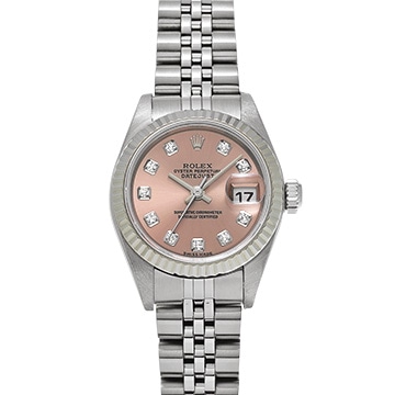 ロレックス デイトジャスト 79174G ピンク/ダイヤモンド レディース 時計 【中古】【wristwatch】