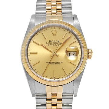 ロレックス デイトジャスト 16233 シャンパン メンズ 時計 【中古】【wristwatch】