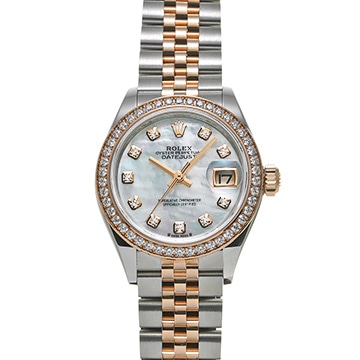 ロレックス レディ デイトジャスト 28 279381RBR ホワイトシェル/ダイヤモンド レディース 時計 【新品】【wristwatch】
