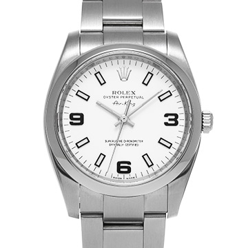 ロレックス エアキング 114200 ホワイト メンズ 時計 【中古】【wristwatch】