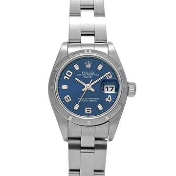 ロレックス オイスターパーペチュアル デイト 79190 ブルー レディース 時計 【中古】【wristwatch】