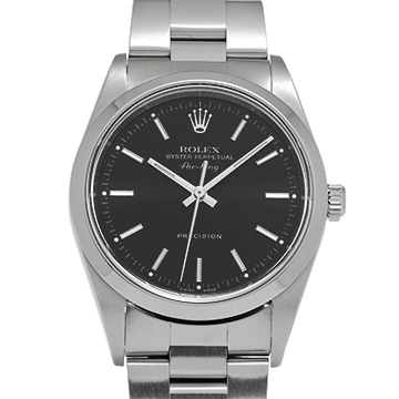 ロレックス エアキング 14000M ブラック メンズ 時計 【中古】【wristwatch】