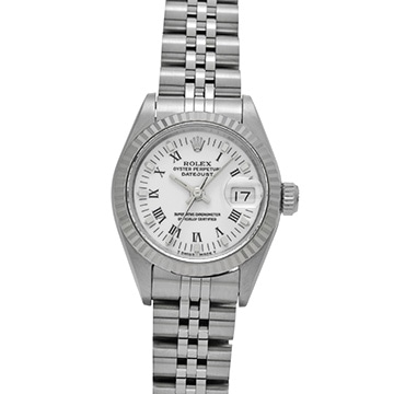 ロレックス デイトジャスト 69174 ホワイト レディース 時計 【中古】【wristwatch】