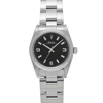 ロレックス オイスターパーペチュアル 77080 ブラック ユニセックス 時計 【中古】【wristwatch】