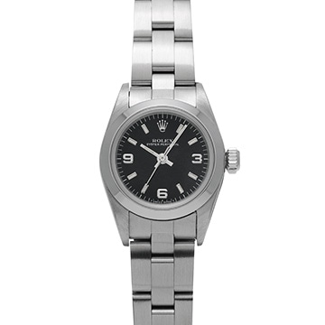 ロレックス オイスターパーペチュアル 67180 ブラック レディース 時計 【中古】【wristwatch】