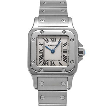 カルティエ サントスガルベ SM W20056D6 シルバー レディース 時計 【中古】【wristwatch】