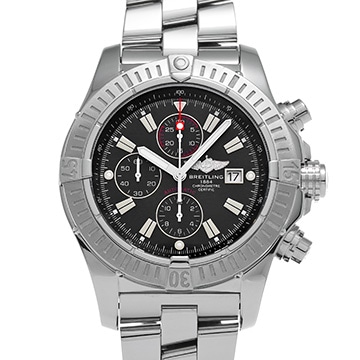 ブライトリング スーパーアベンジャー A337B07PRS ブラック メンズ 時計 【中古】【wristwatch】